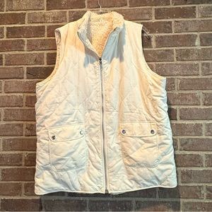 NWT Entro Faux Fur Lined Vest Size 1X